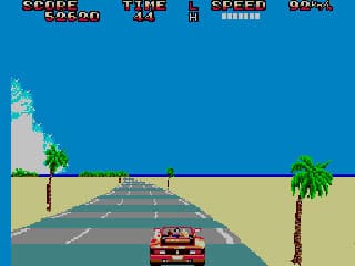 Out Run (Master System) ingame