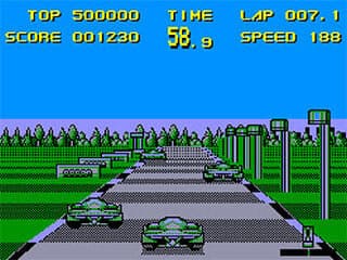 Wec Le Mans (Amstrad CPC) ingame